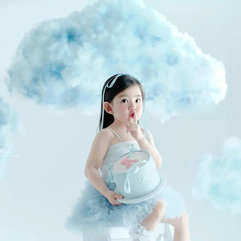 Blue Clouds Theme Set (3-4Y) - Children Photography Props - Image 3